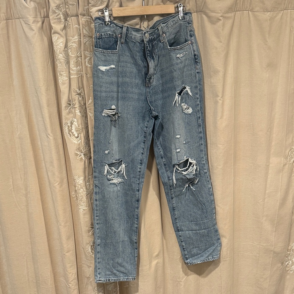 Pistola Distressed Light Blue Boyfriend Jeans